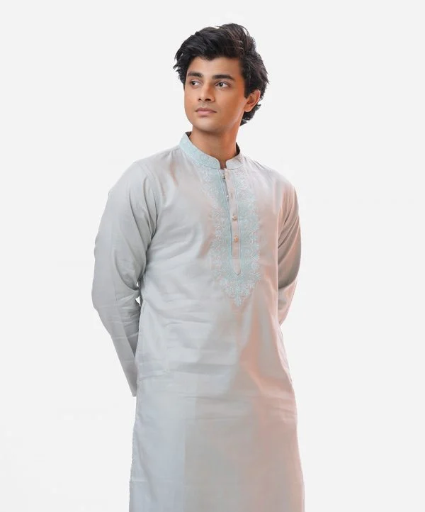 Coffee Blended Semi Fit Panjabi